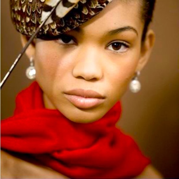 Ralph Lauren Purple Label Accessories - Ralph Lauren Collection Fall 2008 Scarlet Red Cashmere Bullion Crest Scarf